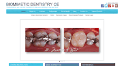 Desktop Screenshot of biomimeticdentistryce.com