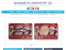 Tablet Screenshot of biomimeticdentistryce.com